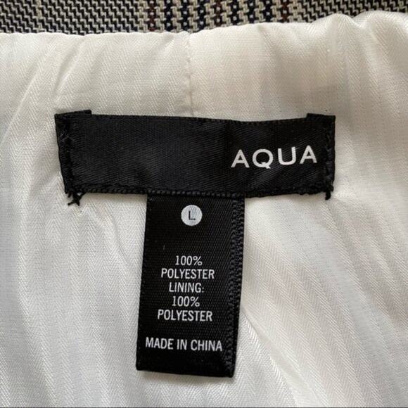 AQUA Grey Oversized Plaid Blazer Size L - Picture 4 of 7